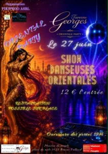 Oriental Party, show danseuses orientales a Braine-l Alleud le 27 juin