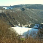 La boucle de l'Ourthe, le barrage et le lac de Nisramont