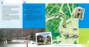 La vallée de la Haute-Sûre et la forêt d'Anlier depuis le Belvédère de Martelange