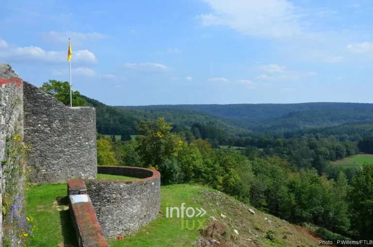 Herbeumont > Points de vue > Les ruines du château et la Semois