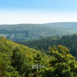 Le contrefort de l'Ardenne et la vallée de Wéry depuis le Tienne de Chassepierre