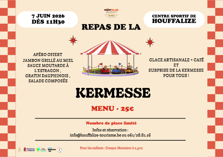 Houffalize > Gastronomie > Repas de la kermesse 2026
