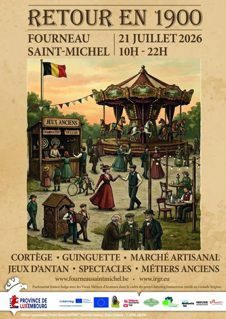 Saint-Hubert > Fête > Retour en 1900 au Fourneau Saint-Michel