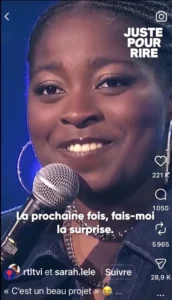 Sarah Lele, humoriste belge du Jamel Comedy Club