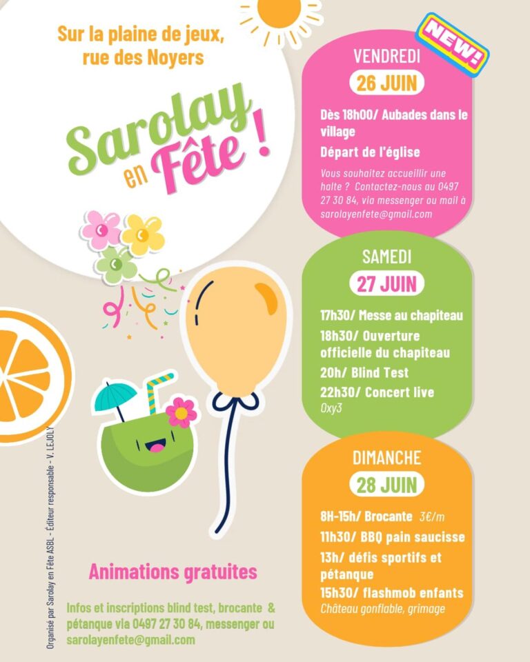 Visé > Fête > Sarolay en fête 2026