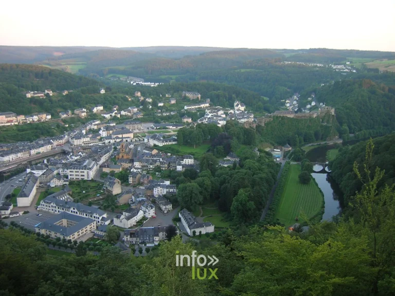 Meandre de la Semois vu du belvedere de Bouillon sur le Sentier de la Semois GR 16