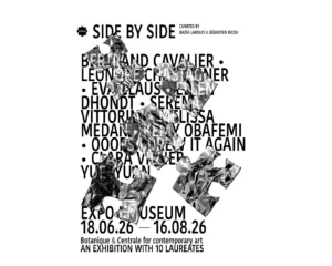 Visuel de l'exposition collective Side by Side au Museum du Botanique