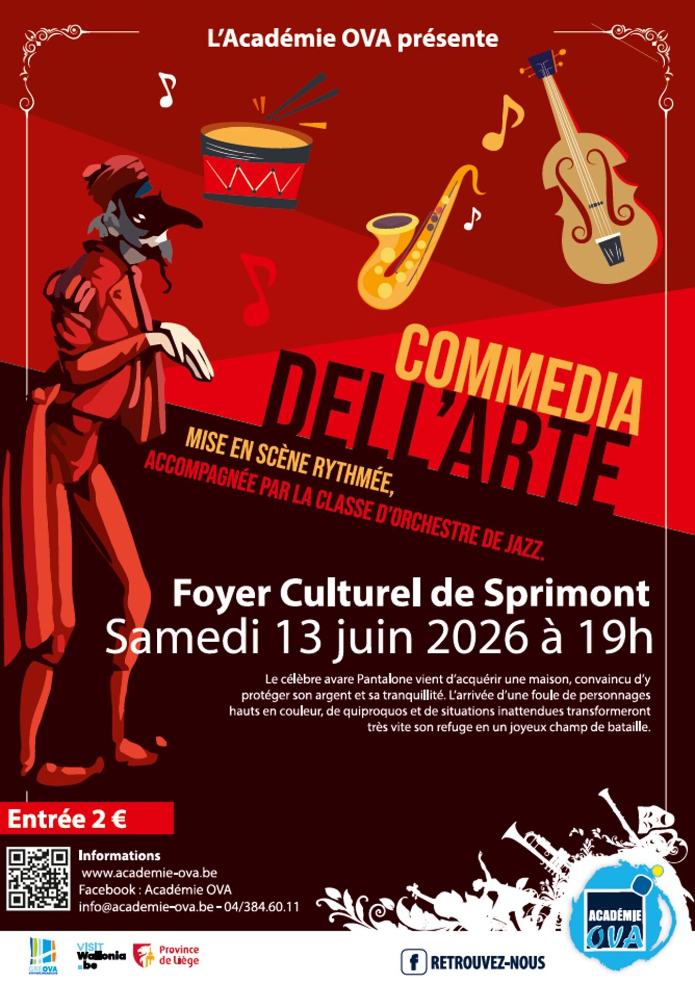 Affiche officielle Théâtre/Jazz 2026