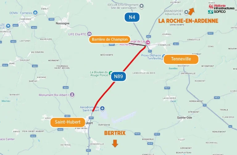 Travaux sur la N89 : tous les chantiers, de Bouillon à Vielsalm
