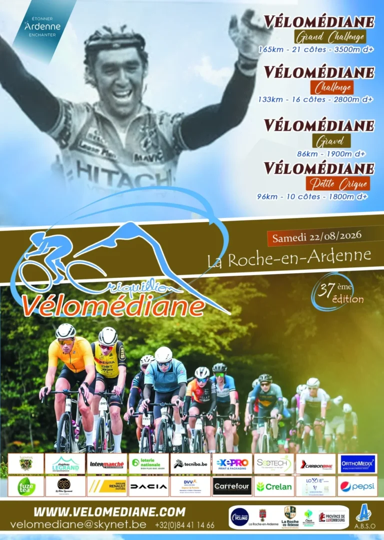 La Roche-en-Ardenne > Sport > Vélomédiane Claudy Criquiélion