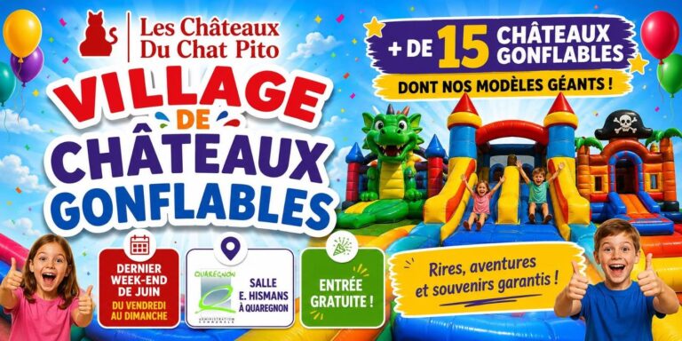 Quaregnon > Patrimoine > Village de châteaux gonflables – Quaregnon 2026