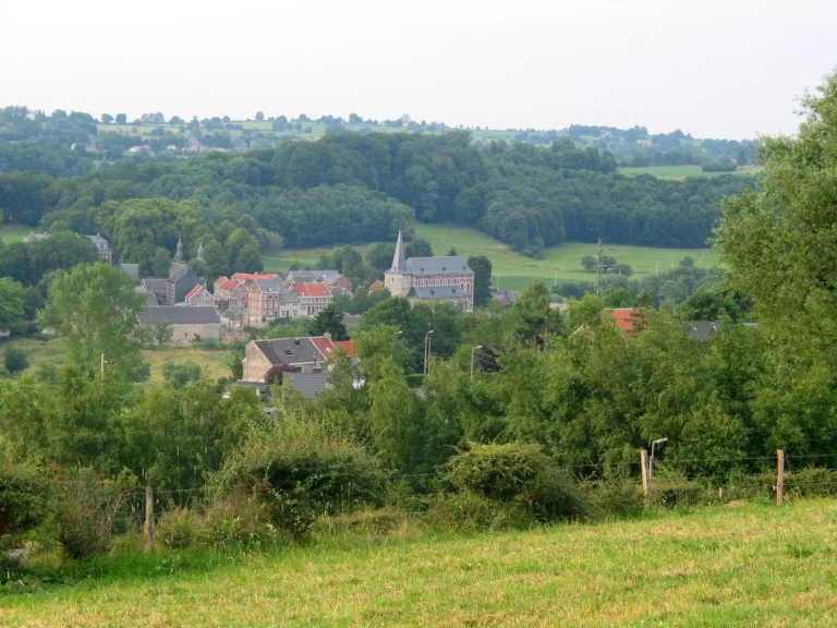 Panorama du village de Soiron — Soiron, un des Plus Beaux Villages de Wallonie (Pepinster, province de Liège)