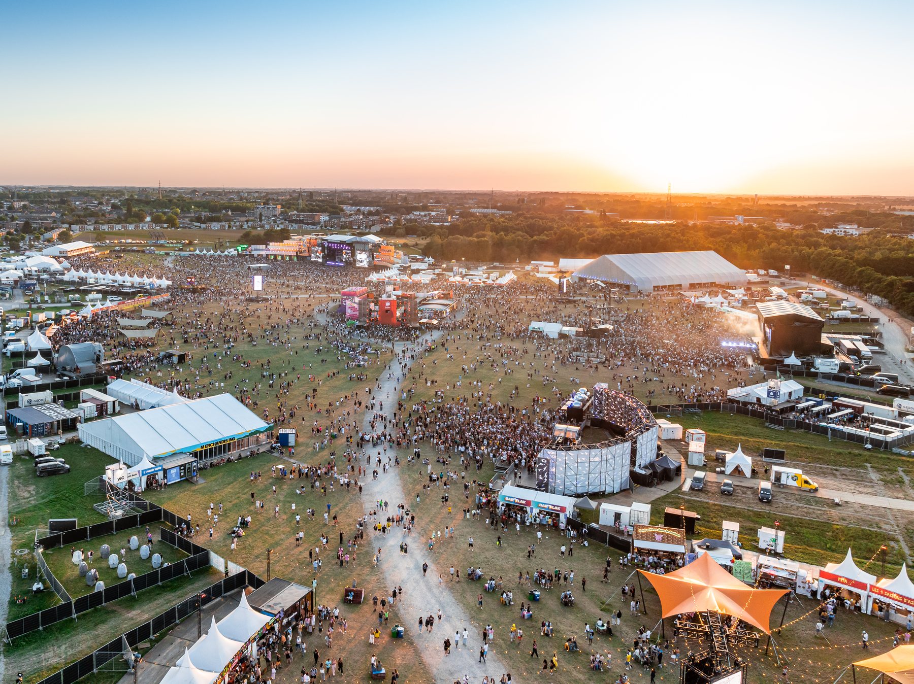 Vue drone du site des Ardentes à Rocourt