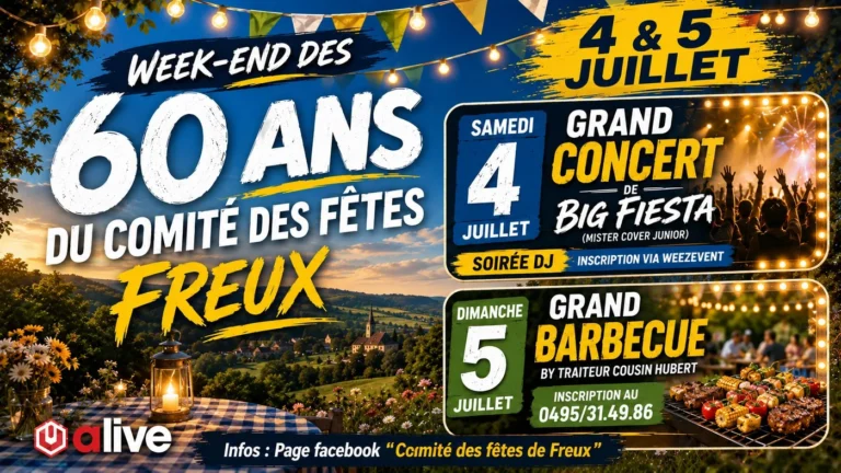 Libramont-Chevigny > Animation > Week-end des 60 ans du Comité des Fêtes de Freux