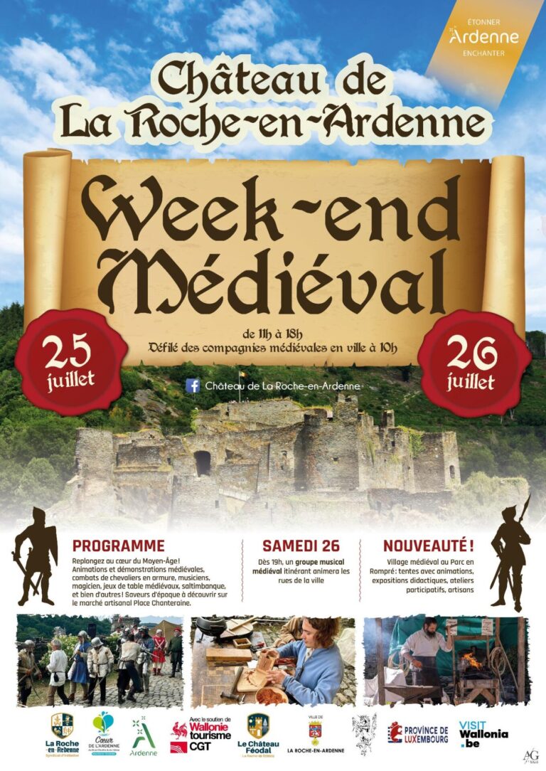 La Roche-en-Ardenne > Patrimoine > Week-end Médiéval au Château Féodal de La Roche 2026