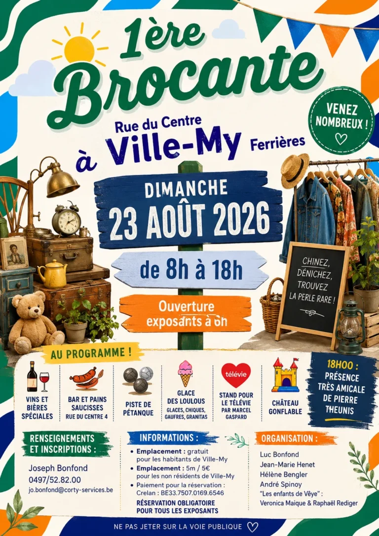 Ferrières > Brocante > 1ère Brocante à Ville-My