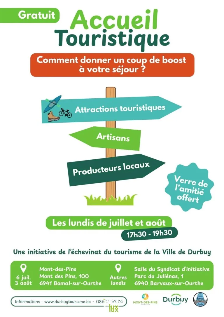 Durbuy > Sortie > Accueil touristique 2026