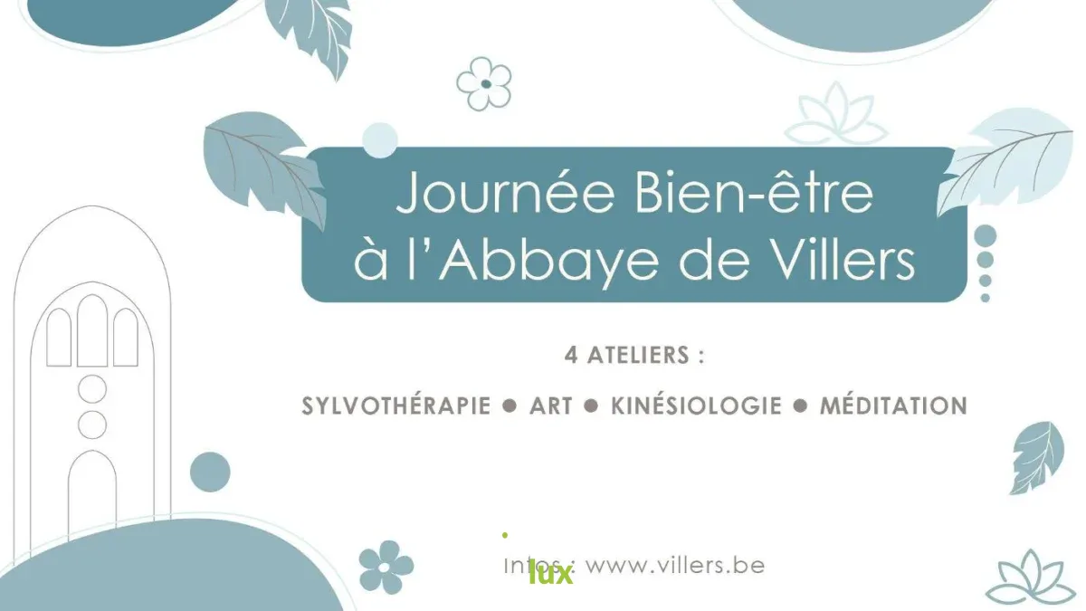 Affiche officielle Activité - Journée bien-être à l'Abbaye de Villers 2026