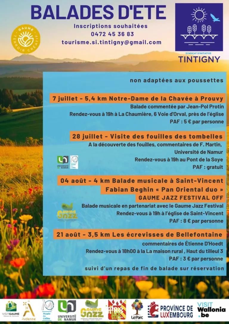 Tintigny > Concert > Balade d’été: Balade musicale Gaume jazz off 2026