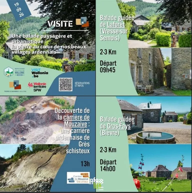 Vresse-sur-Semois > Balade > Balade paysagère et urbanistique à Laforêt et Gros-Fays , la pierre au cœur de nos paysages 2026