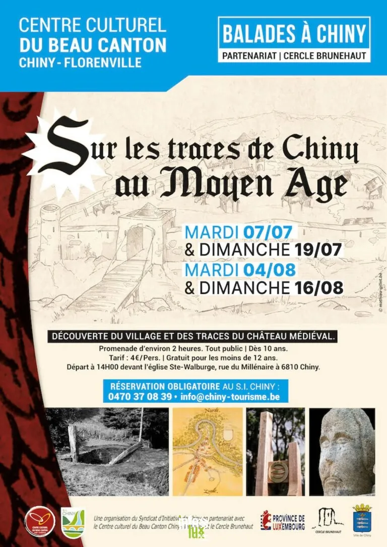Chiny > Patrimoine > Balades guidées historique “Sur les traces médiévales de Chiny” 2026