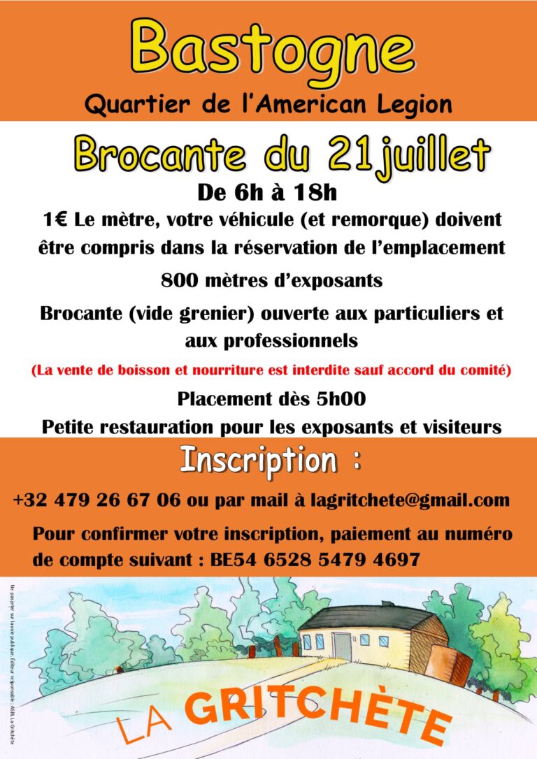 Bas > Brocante > 10ième brocante du 21 juillet du quartier de l’américan Légion
