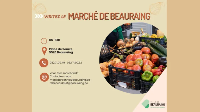 Marché public à Beauraing (Fête Nationale du 21 juillet)