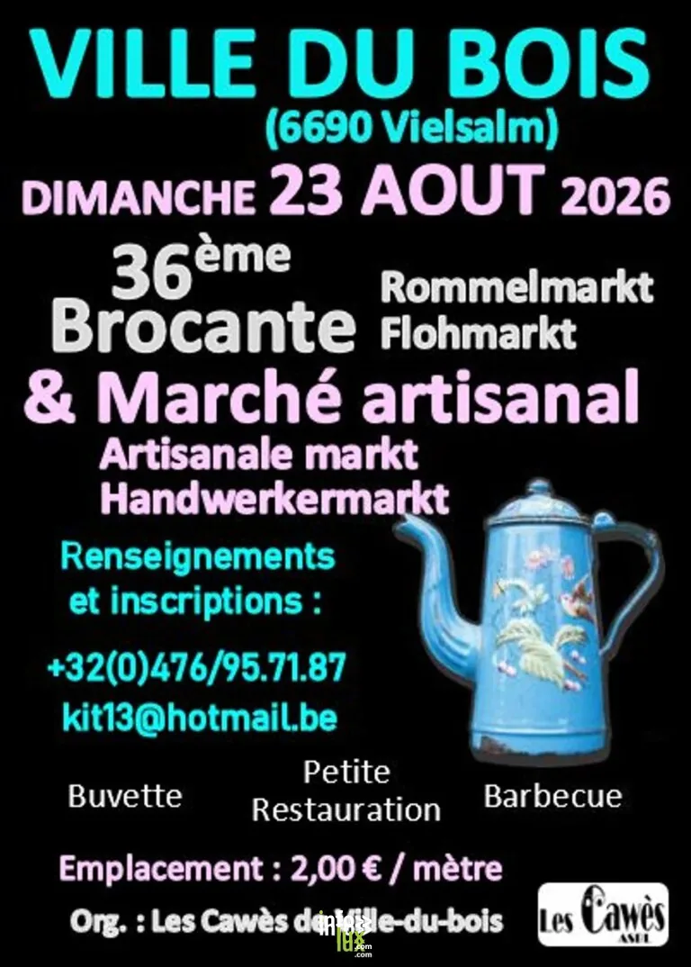 Vielsalm > Brocante > Brocante à Ville-du-bois 2026