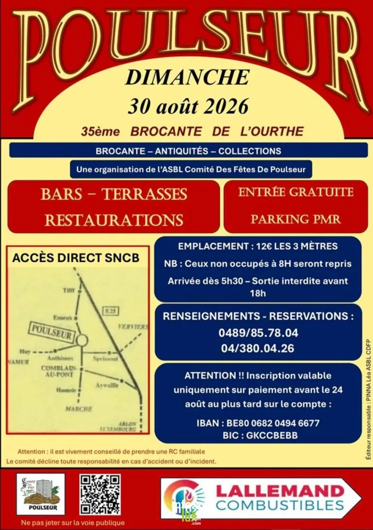 Comblain-au-Pont > Brocante > Brocante de Poulseur 2026