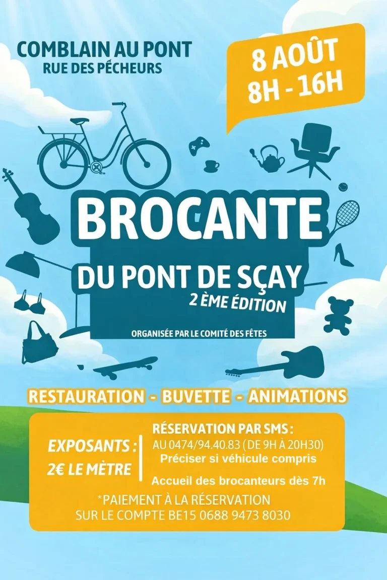 Comblain-au-Pont > Brocante > Brocante du Pont de Scay