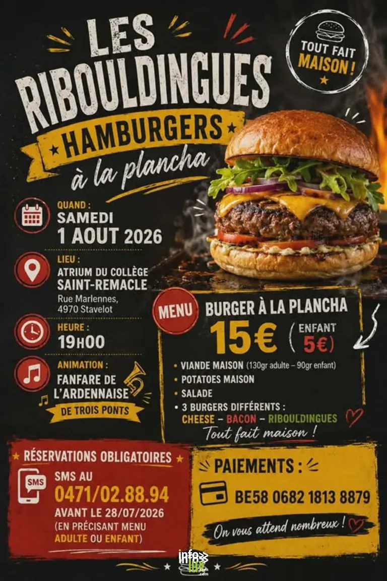 Stavelot > Sortie > Burger-Party des Ribouldingues 2026