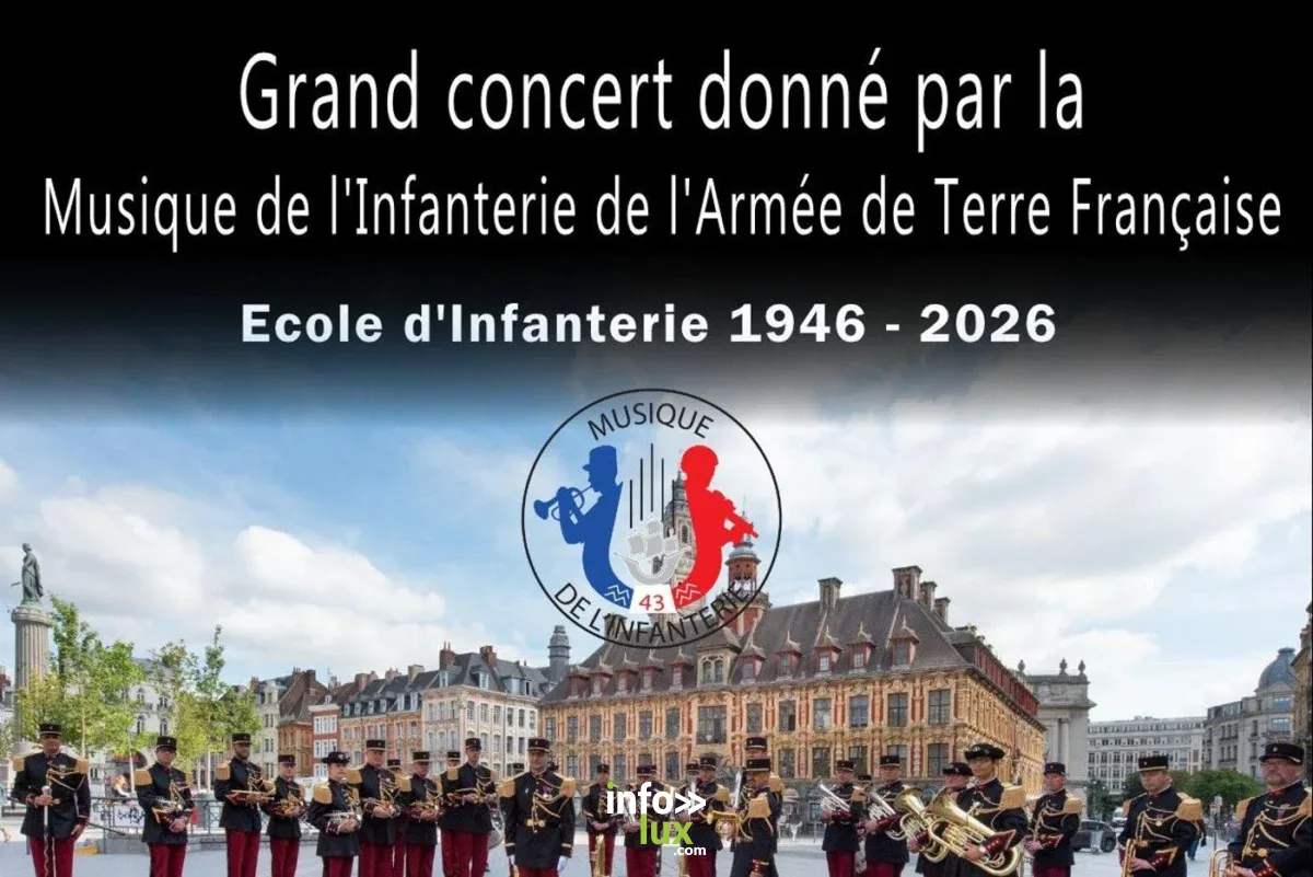 Affiche officielle Concert — Musique de l'infanterie 2026