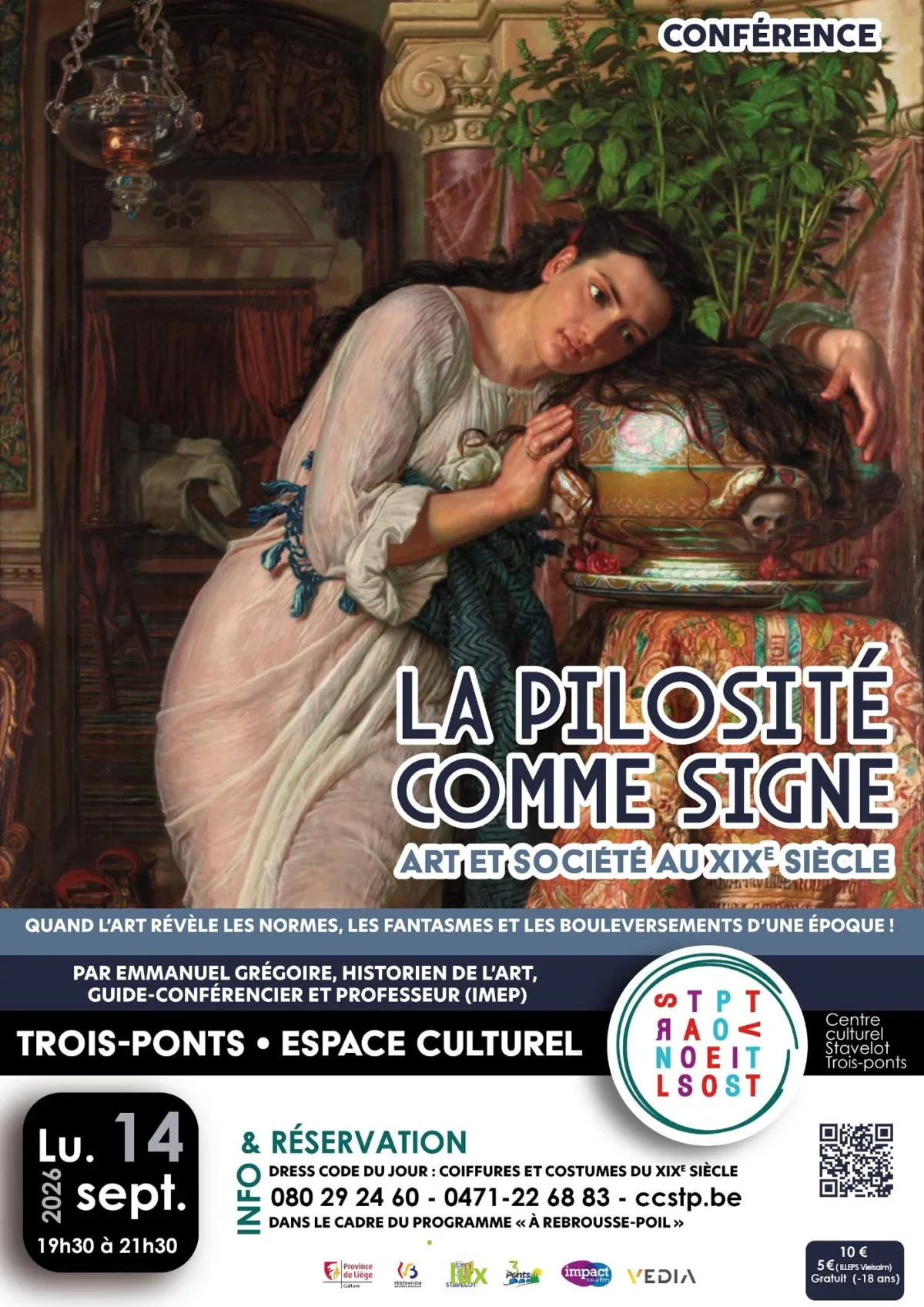 Affiche officielle Conférence "La pilosité comme signe" 2026