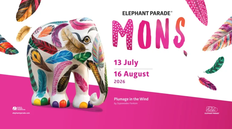 Elephant Parade à Mons (Fête Nationale du 21 juillet)