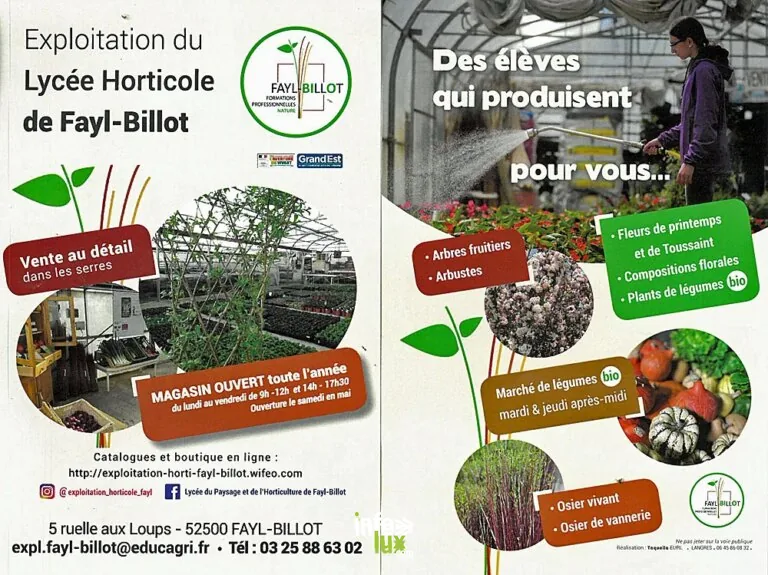 EXPLOITATION - LYCEE DU PAYSAGE ET DE L'HORTICULTURE