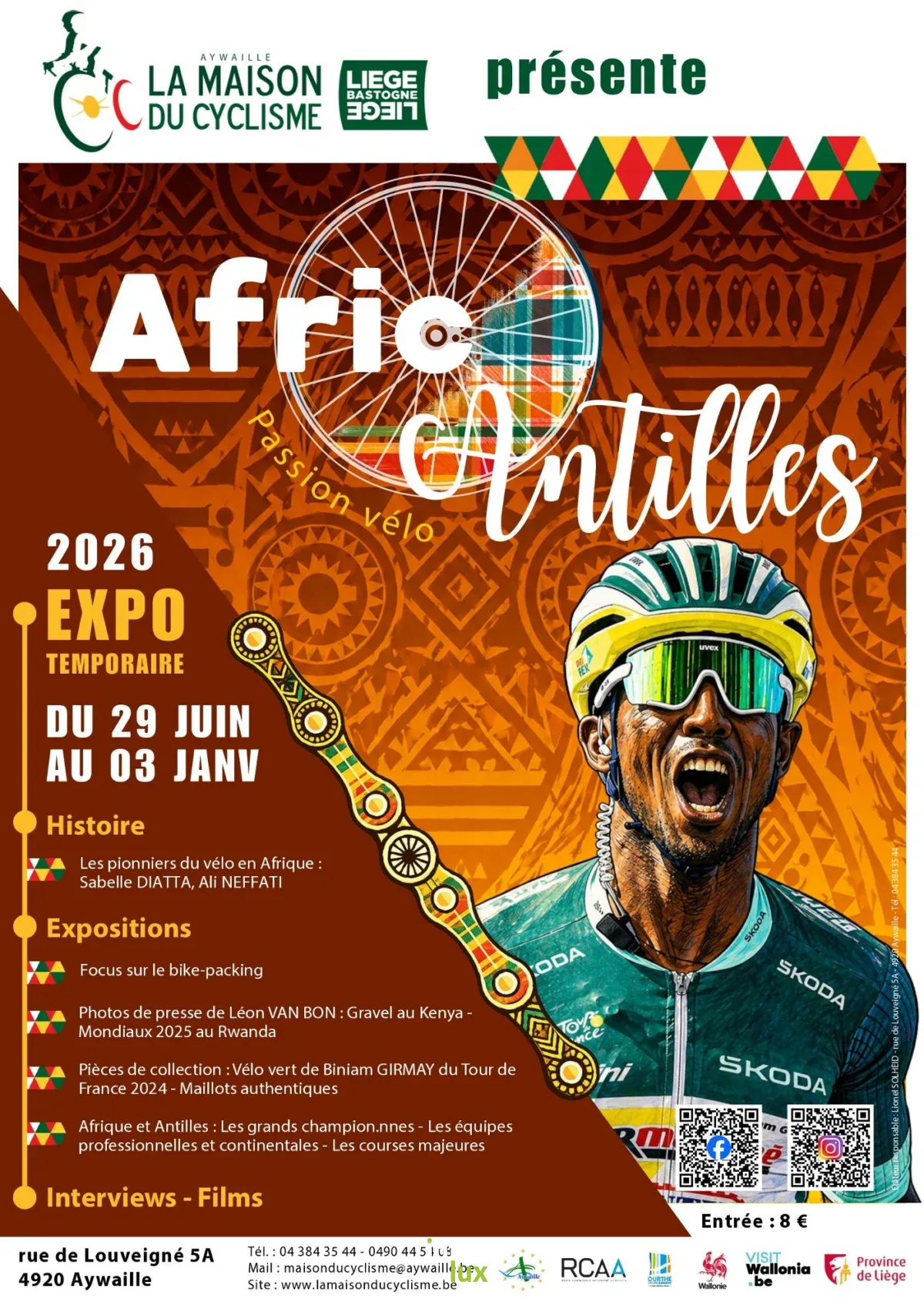 Affiche officielle Expo temporaire: Afric’Antilles Vélo Passion 2026