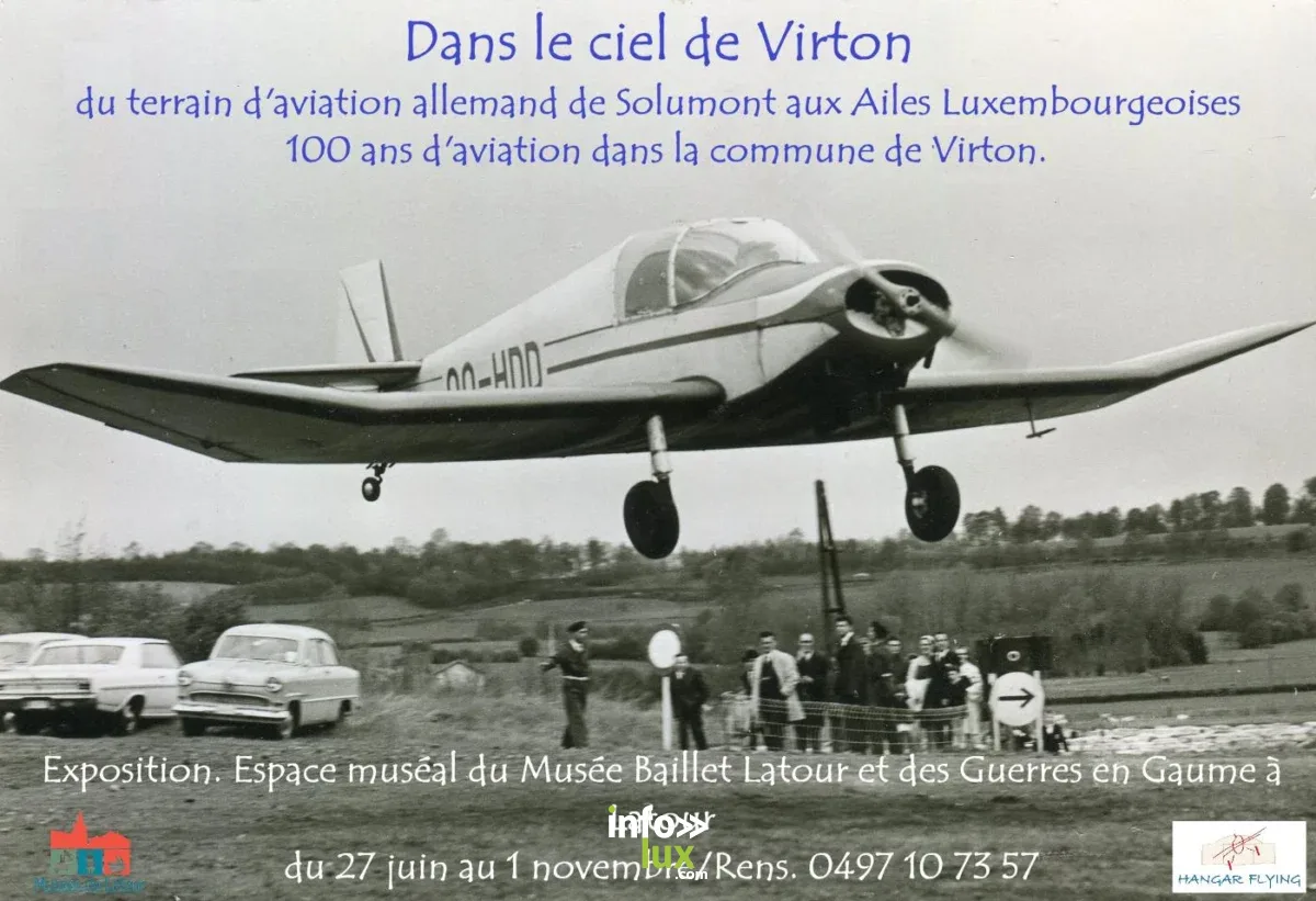 Affiche officielle Exposition "Dans le ciel de Virton" 2026