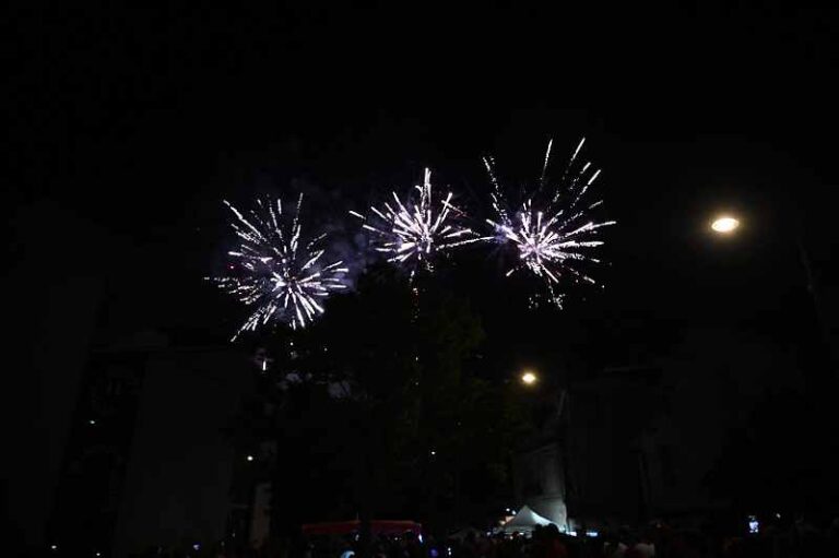 Feu d'artifice à Chaumont le 14 juillet