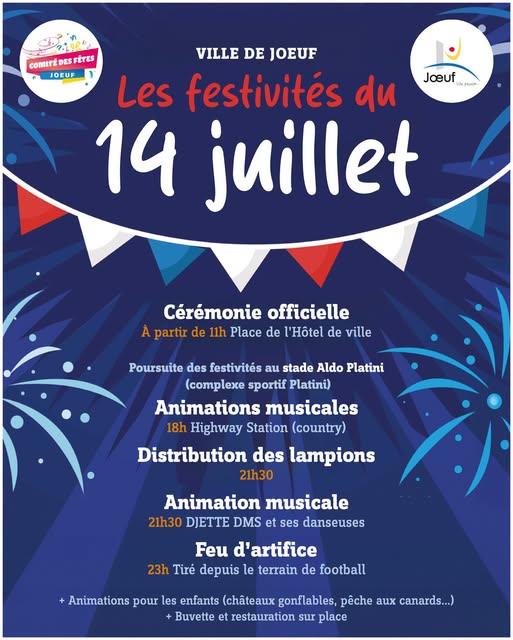 Feu d’artifice à Jœuf le 14 juillet 2026