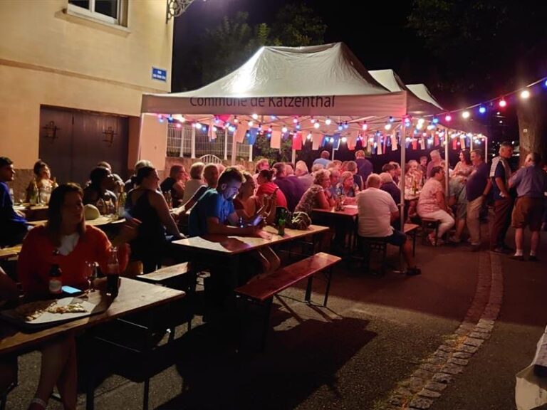 Feu d'artifice à Katzenthal le 14 juillet