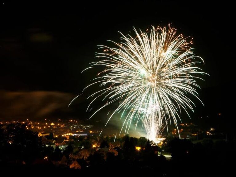 Feu d'artifice à Masevaux-Niederbruck le 14 juillet