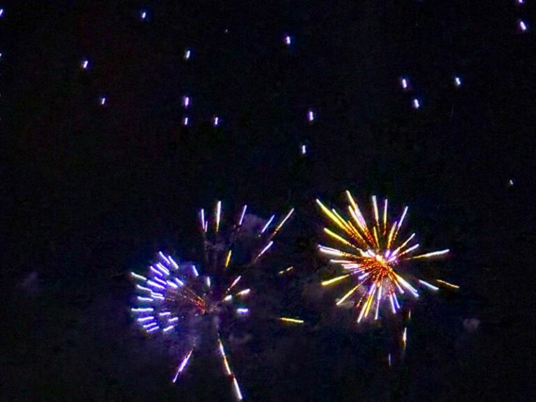 Feu d'artifice à Niederbronn-les-Bains le 14 juillet