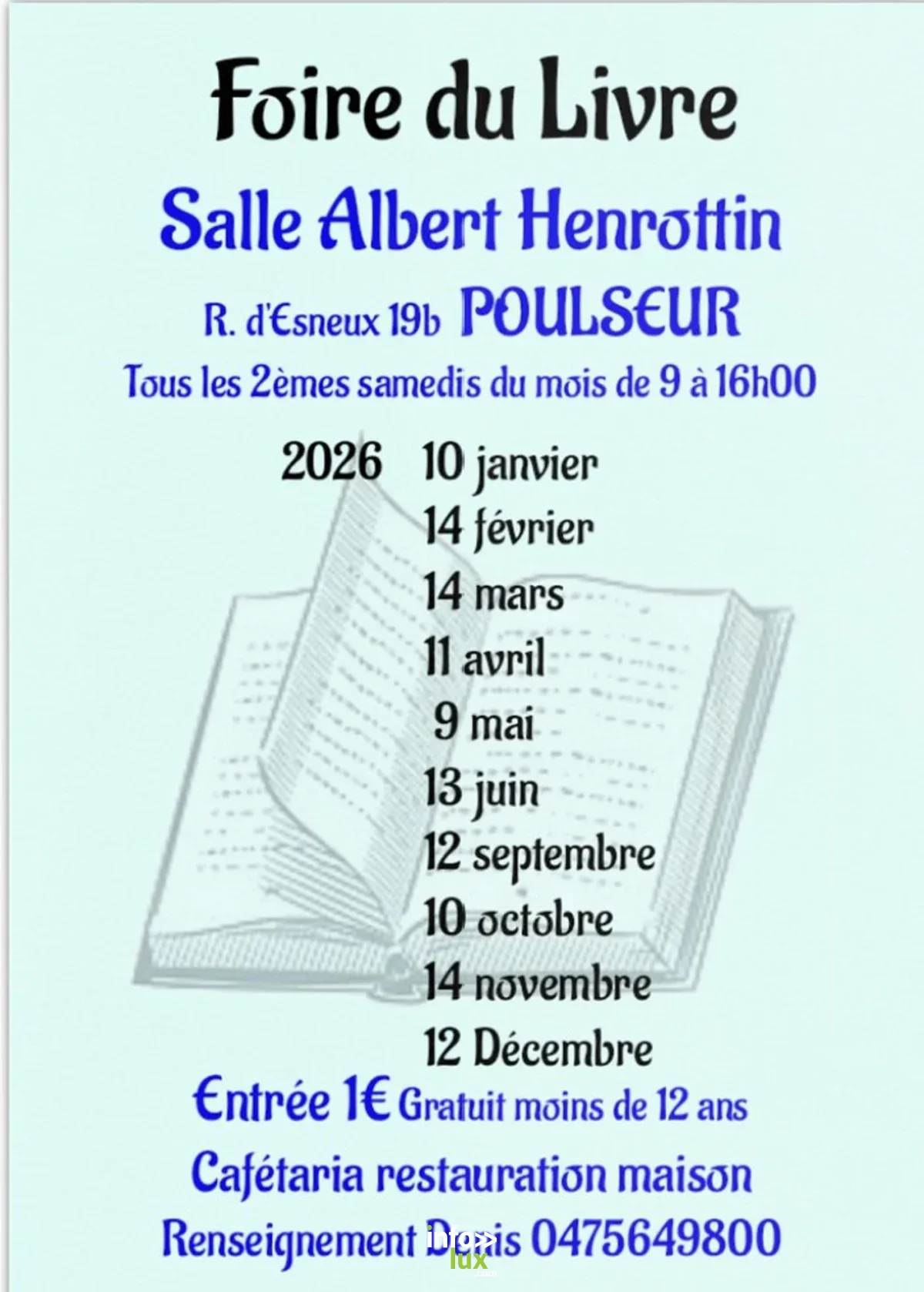 Affiche officielle Foire du livre 2026
