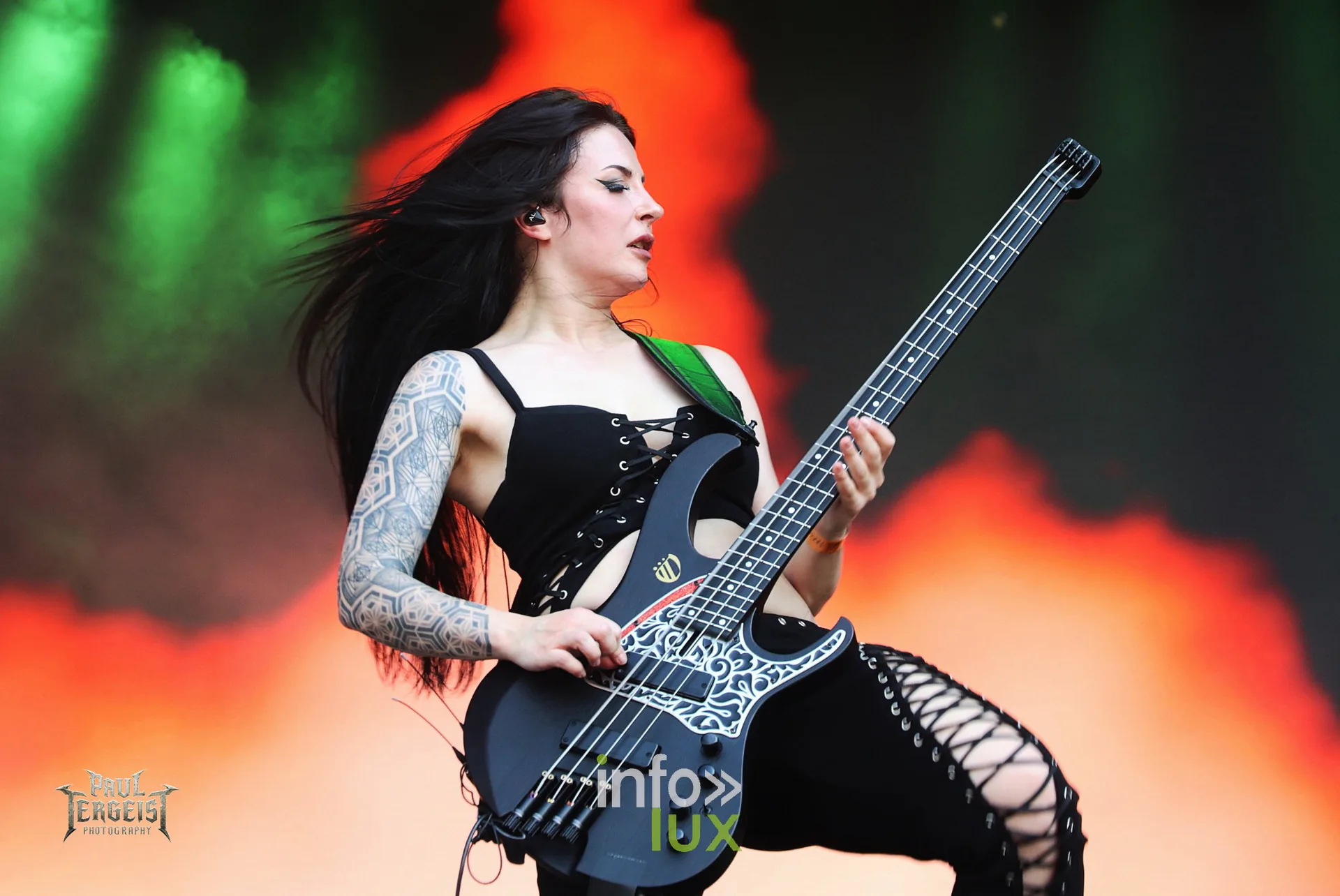 Infected Rain en concert au Graspop Metal Meeting 2026, Lena Scissorhands, photo Paul Tergeist