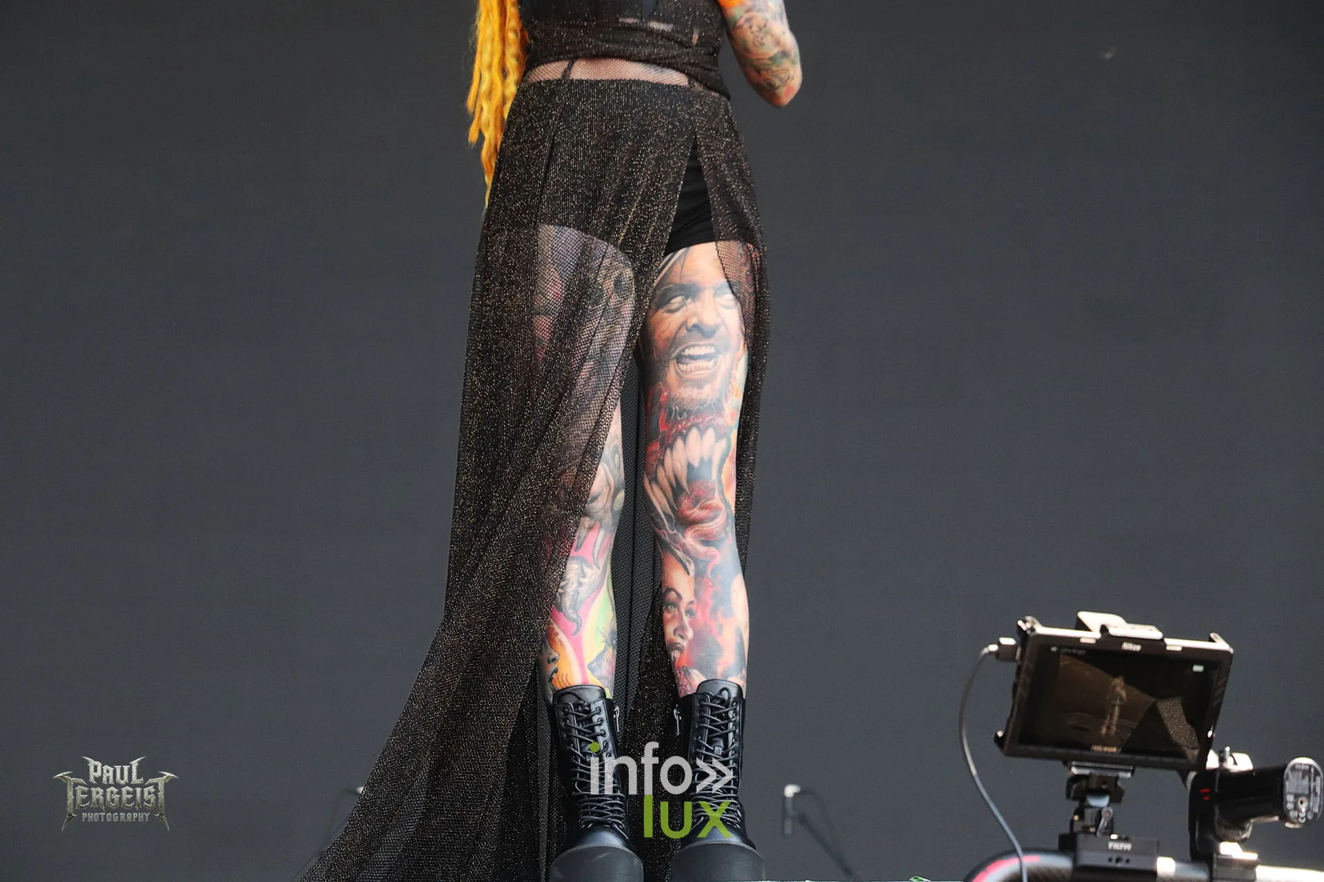 Infected Rain en concert au Graspop Metal Meeting 2026, Lena Scissorhands, photo Paul Tergeist