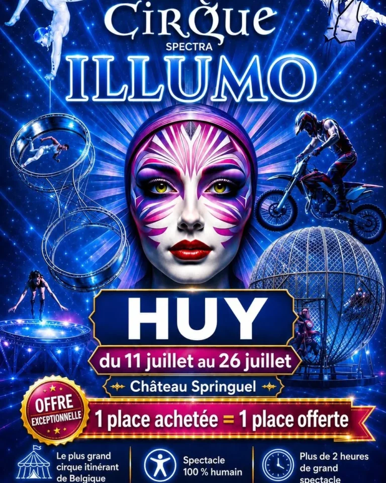 Le cirque Illumo à Huy (Fête Nationale du 21 juillet)
