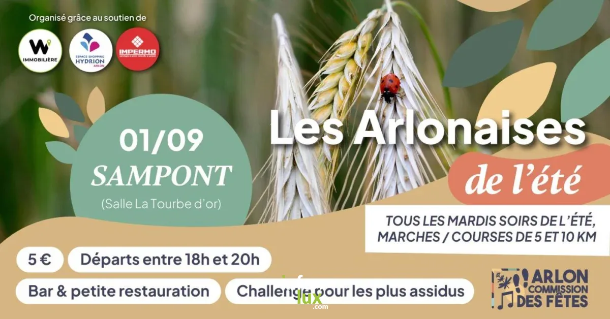 Affiche officielle Les Arlonaises de l'été 2026 — Sampont