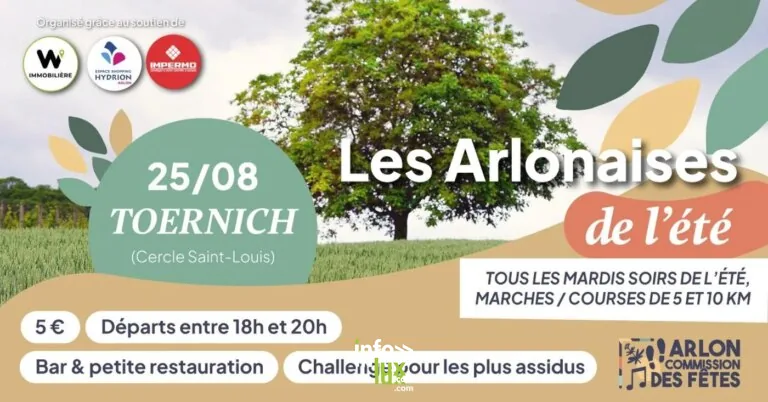 Arlon > Sortie > Les Arlonaises de l’été 2026 — Toernich
