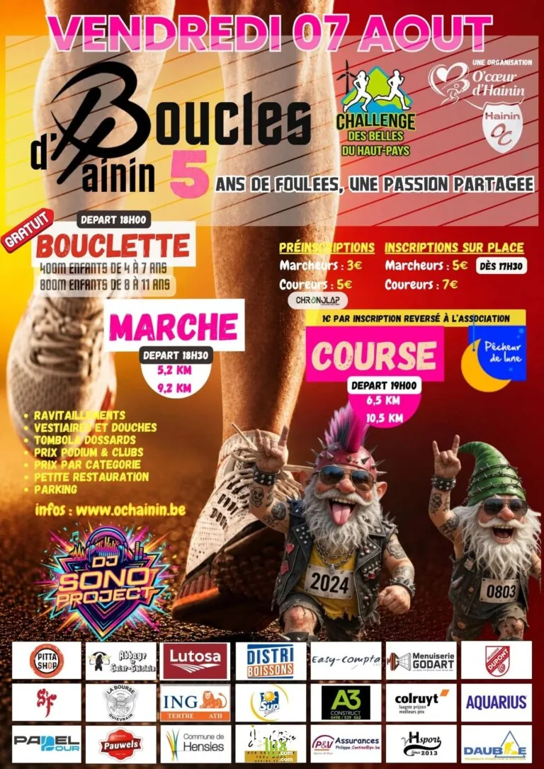 Hensies > Sortie > Les boucles d’Hainin 2026
