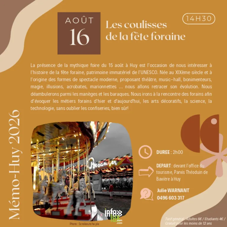 Huy > Fête > Les coulisses de la fête foraine 2026